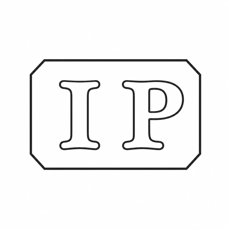 John Priestman: The clipped-corner plaque and two upright serif letters preserve the source orientation and spacing. line reconstruction.