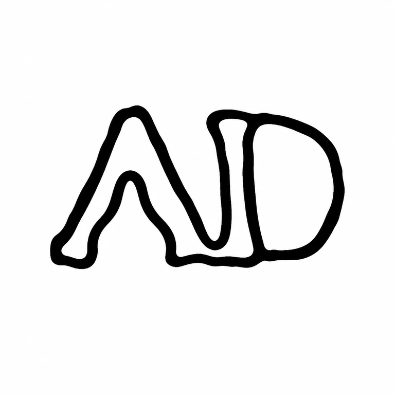 Archibald Douglas: Two adjacent large upright letters preserve their connected baseline relationship. line reconstruction.