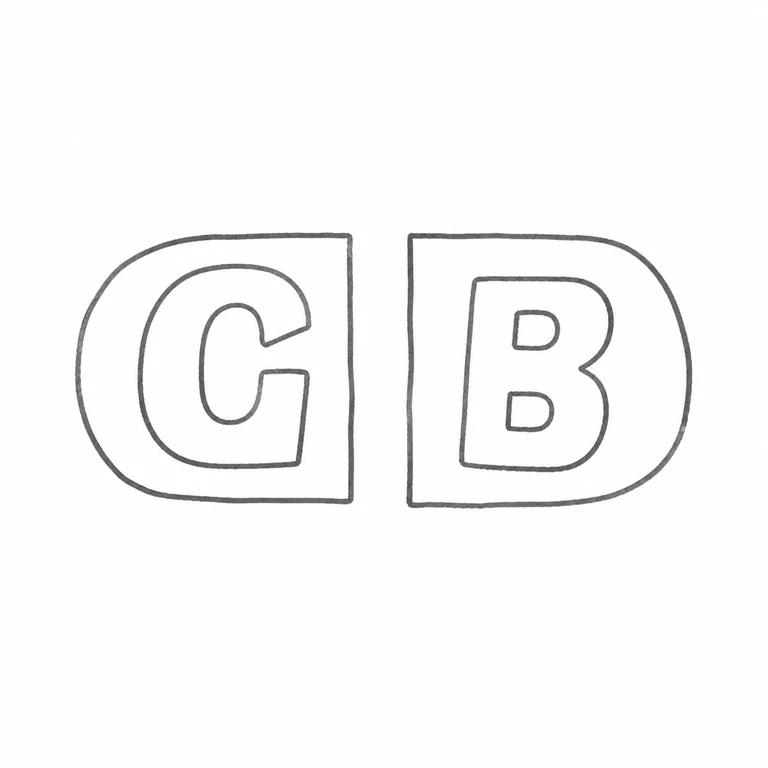 George Boot: Two adjacent individual punches preserve the left G and right B, with their respective D-shaped borders; line reconstruction.