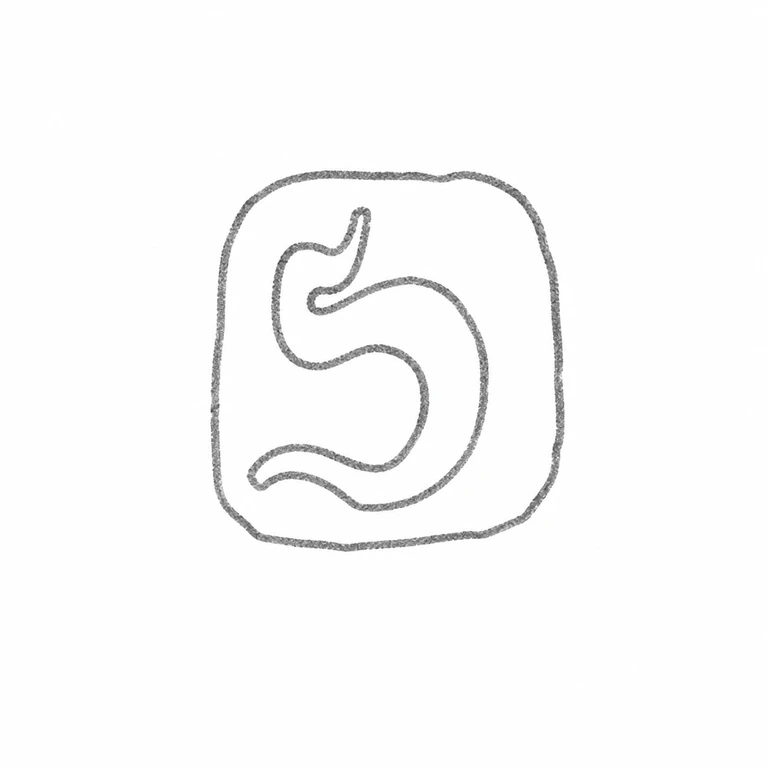 John Martin Stockar: The compact monogram and its rounded enclosing contour preserve the source's upright orientation and nested stroke arrangement. line reconstruction.