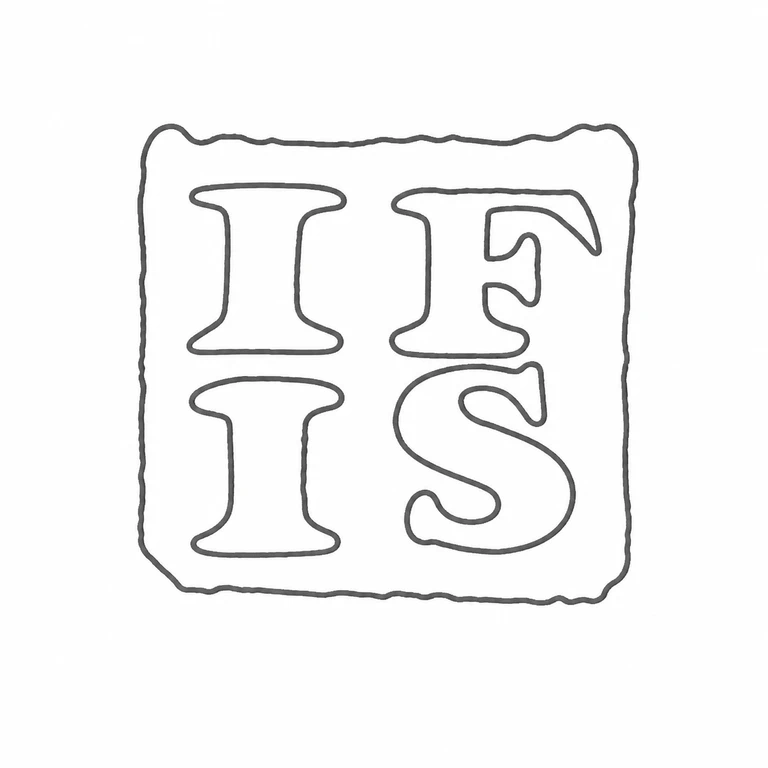 John Foskett & John Stewart: The stacked two-by-two letter layout and rectangular cartouche are preserved without rotation or added forms. line reconstruction.