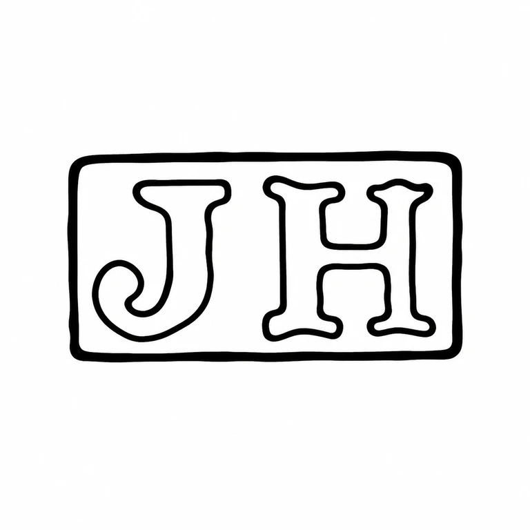 John Hines: Two letters and the enclosing rounded rectangle remain in the original orientation. line reconstruction.