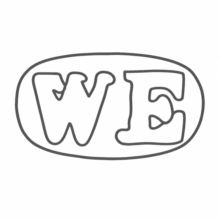 William Ehrhardt William Ehrhardt Ltd (from c1910): Oval cartouche and the two visible initials are preserved in their original left-to-right arrangement, with no added symbols. line reconstruction.