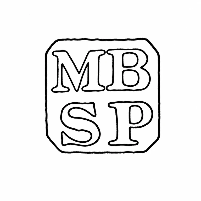 Moses William Brent & Sydenham William Peppin: The two-line MIB above SP arrangement and clipped-corner enclosure match the source; line reconstruction.