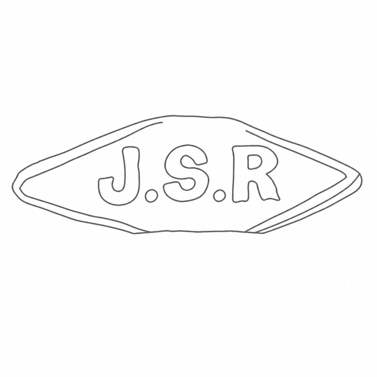 John Sidney Rambridge: The J.S.R. sequence, two points, and horizontal diamond-shaped cartouche are retained; line reconstruction.