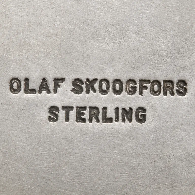 Olaf Skoogfors (1930-1975): Olaf Skoogfors, sterling; oxidized reconstruction.