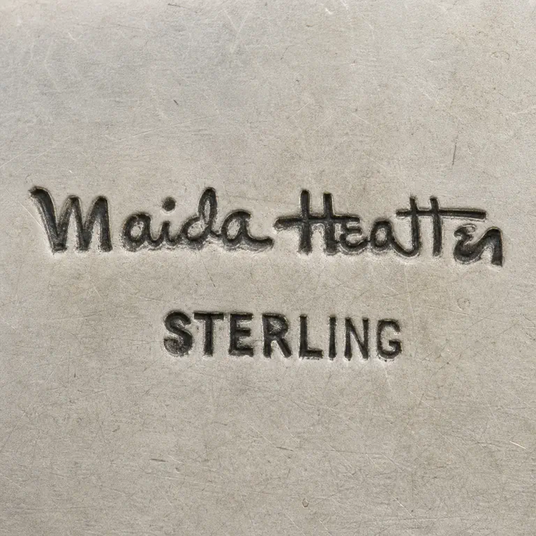 Maida Heatter (b.1917): Maida Heatter, Modernist jewelry; oxidized reconstruction.