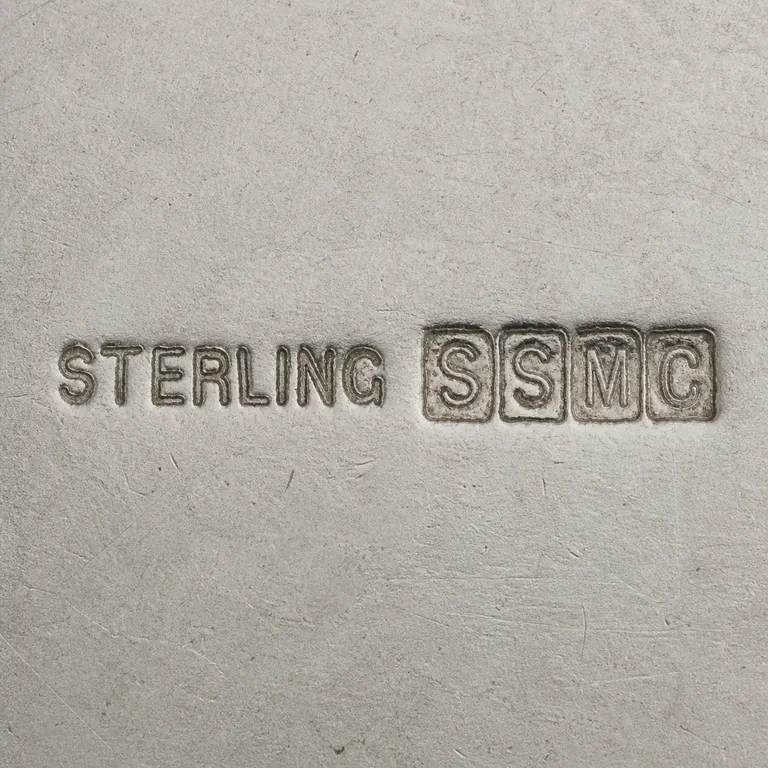 The Sterling Silver Manufacturing Co.: SSMC, sterling; oxidized reconstruction.