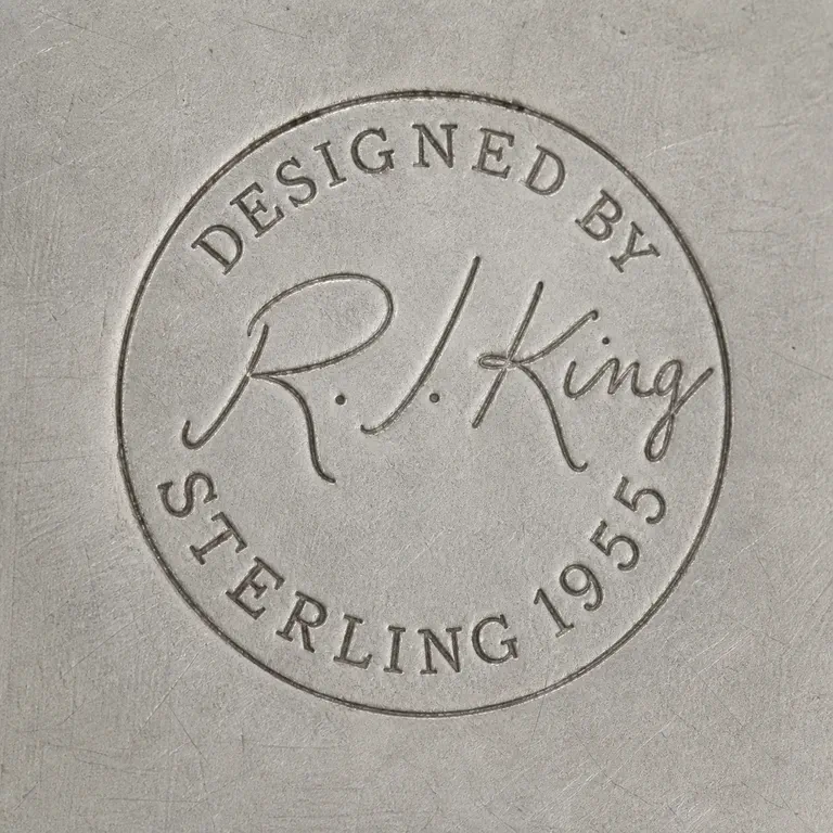 Robert J. King (1917-2014): Robert J. King sterling silver; oxidized reconstruction.