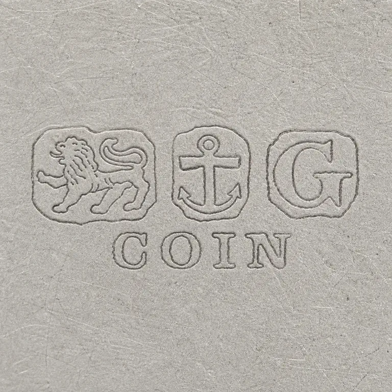 Gorham & Co.: lion, anchor, G; oxidized reconstruction.