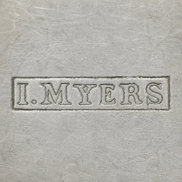 John Myers: I.Myers; oxidized reconstruction.