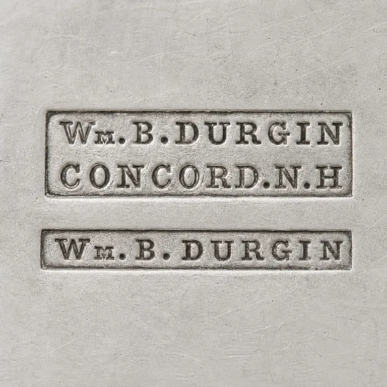 William B. Durgin: Wm.B.Durgin; oxidized reconstruction.