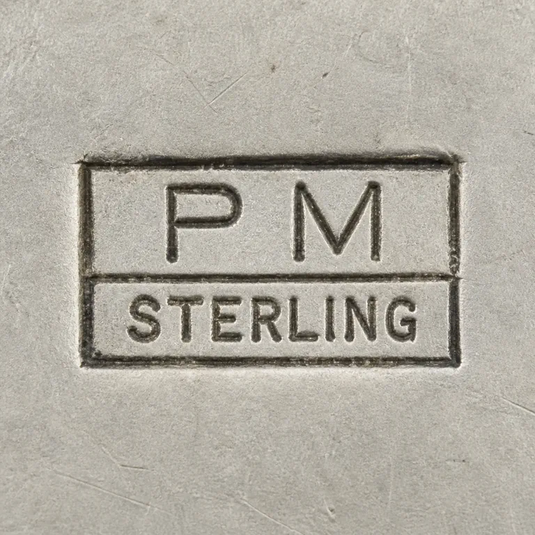Philip Morton (1911-2001): PM, sterling; oxidized reconstruction.