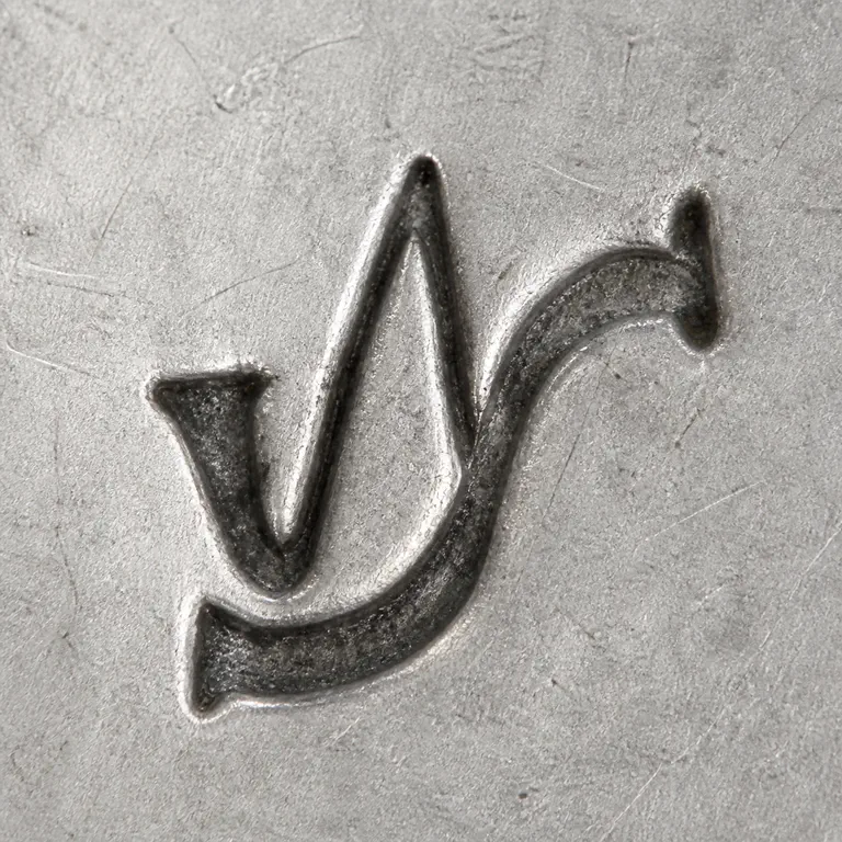 Print Brand (intaglio): spratling hallmarks; oxidized reconstruction.