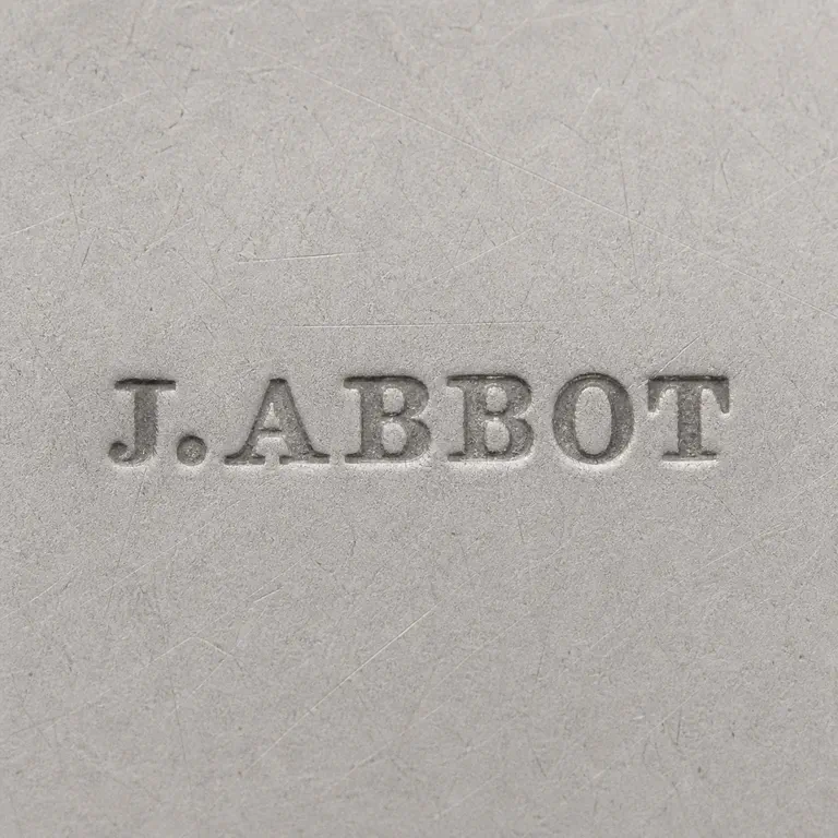 John W. Abbot: J.Abbot; oxidized reconstruction.