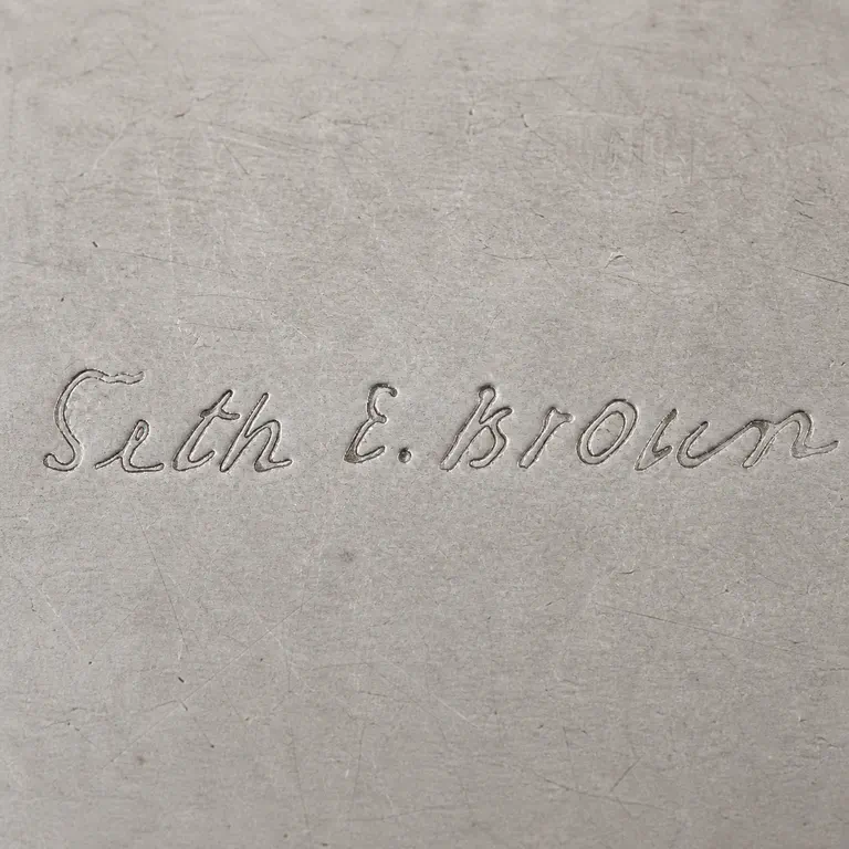 Seth E. Brown: Seth E. Brown; oxidized reconstruction.