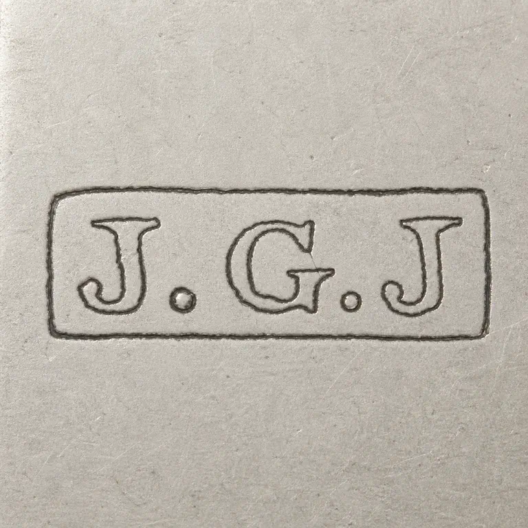 Joseph G. Jodah: JGJ; oxidized reconstruction.