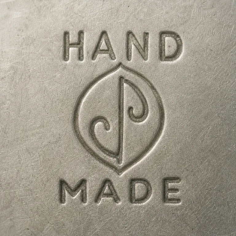 James Parker (1914-1987): JP, Hand Made; oxidized reconstruction.