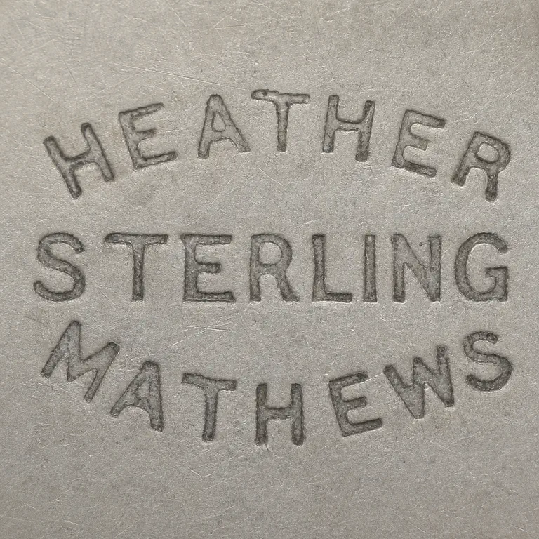 Heather-Mathews Co.: Heather Mathews, Sterling; oxidized reconstruction.