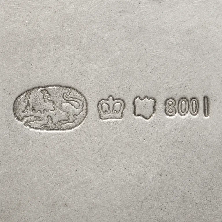 Julius Lemor: Lutz & Weiss Lion Mark; oxidized reconstruction.