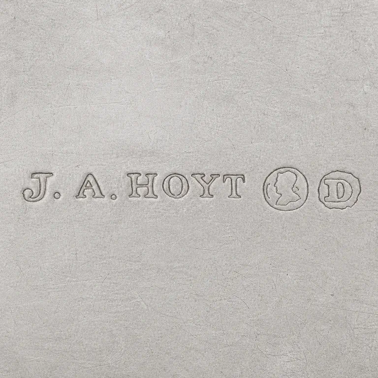 James A. Hoyt: J.A. Hoyt; oxidized reconstruction.
