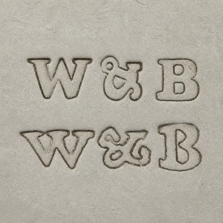 Ward & Bartholomew: W&B; oxidized reconstruction.