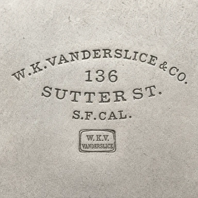 William K. Vanderslice & Co.: W.K. Vanderslice & Co; oxidized reconstruction.