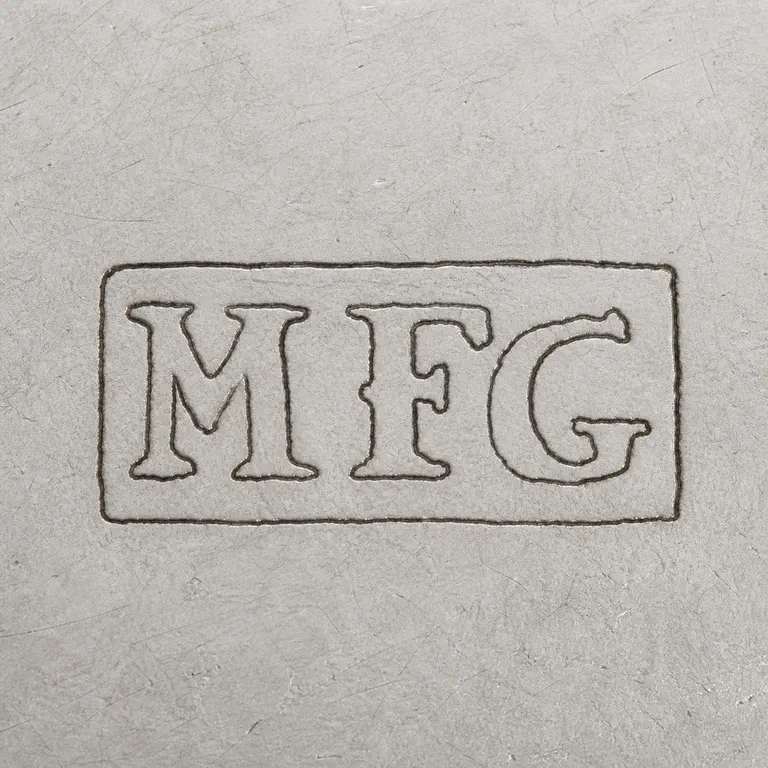 Silversmith: M.F; oxidized reconstruction.