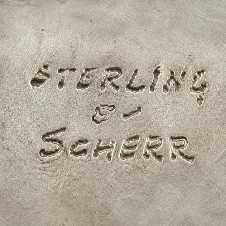 Mary Ann Scherr (b.1921): Pearl Schecter jewelry; oxidized reconstruction.