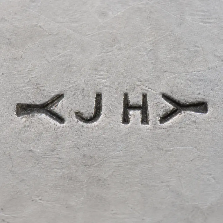 John Hasselbring: JH; oxidized reconstruction.