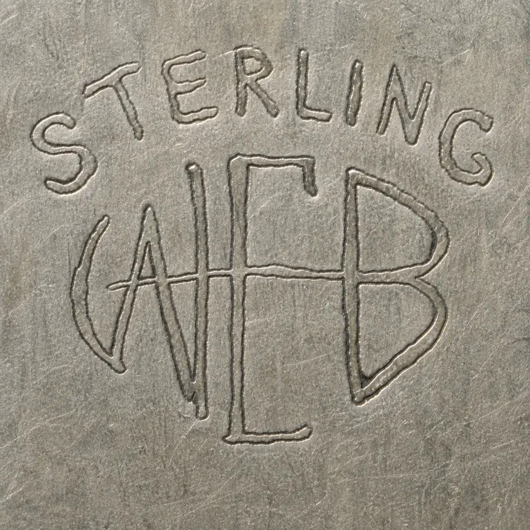 Web Silver Company: WEB, sterling; oxidized reconstruction.