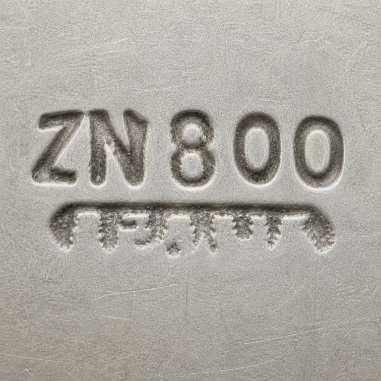 Typical Yogya Silver Marks: The upper row preserves exact ZN800 without an enclosing border; the lower row remains five or six incomplete letter-like clusters beneat…; oxidized reconstruction.