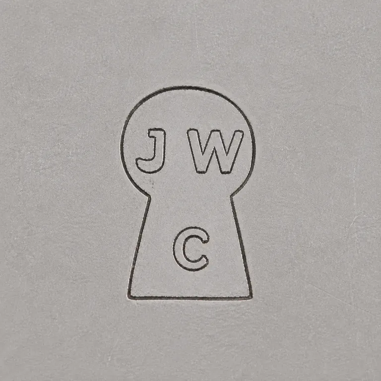 J W C: Square contour reconstruction preserves the tall vertical silhouette, supported J/W/C-like upper and lower forms, their separation, and o…; oxidized reconstruction.