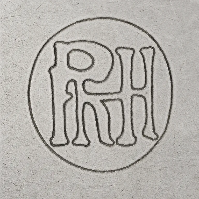 Peter R. Hinnerup: One circular punch containing a dense joined PRH-like monogram; oxidized reconstruction.