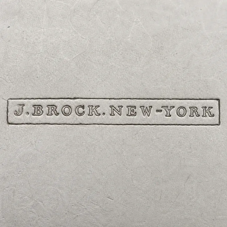 John Brock: J.Brock; oxidized reconstruction.