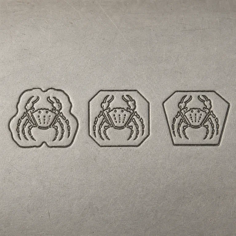 Large Articles FIRST STANDARD .916 Large Articles SECOND STANDARD .833: silver watch case mark; oxidized reconstruction.