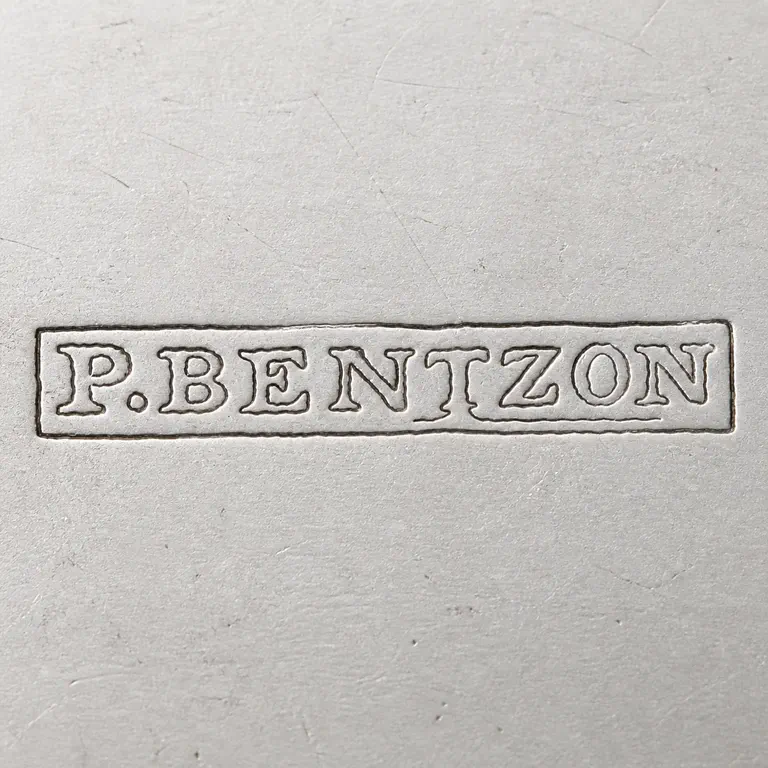 Peter Bentzon (Bentson): P.Bentzon; oxidized reconstruction.