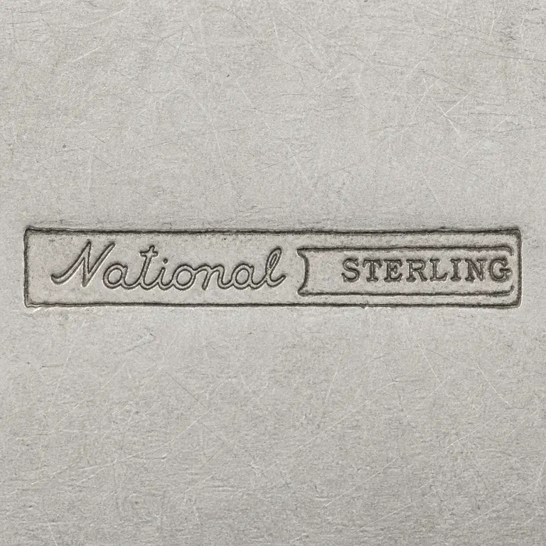 National Flatware Patterns: National; oxidized reconstruction.