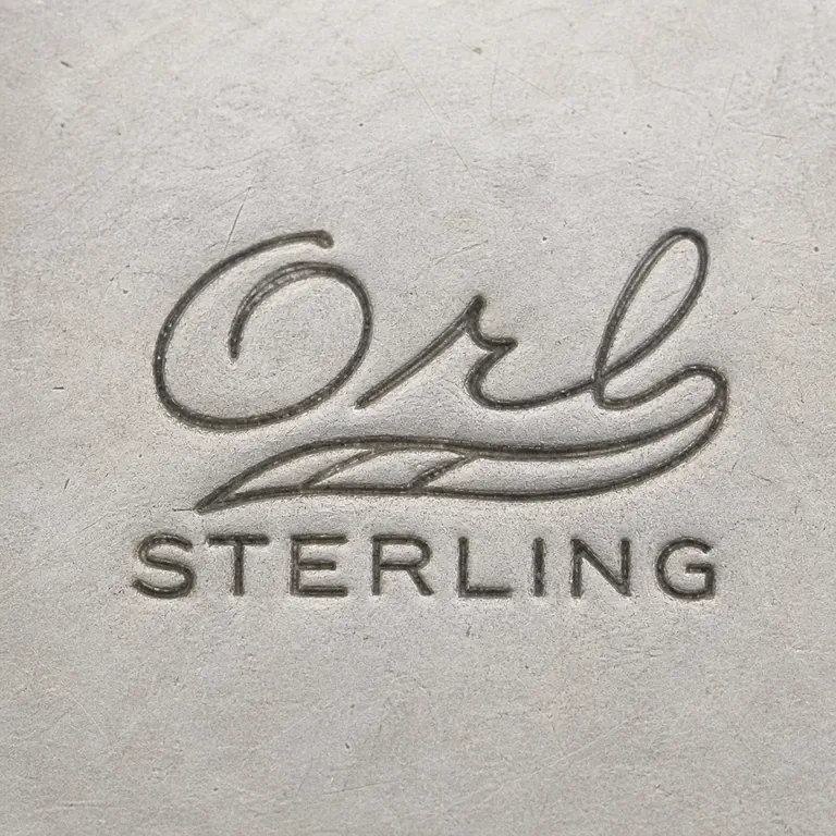 Otto R. Bade (b.1921): Orb, sterling; oxidized reconstruction.
