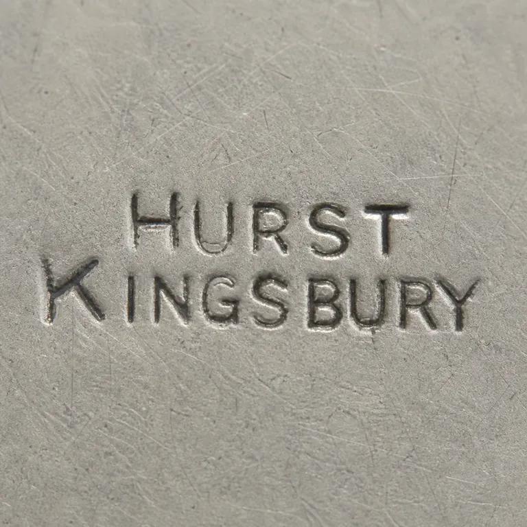 Hurst & Kingsbury: maker's mark of Hurst & Kingsbury · Hurst & Kingsbury sterling jewelry · Hurst, Kingsbury; oxidized reconstruction.