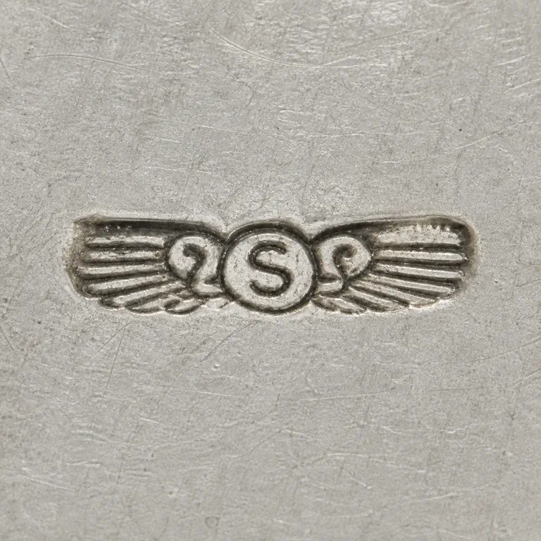 George W. Shiebler & Co.: S, wings; oxidized reconstruction.