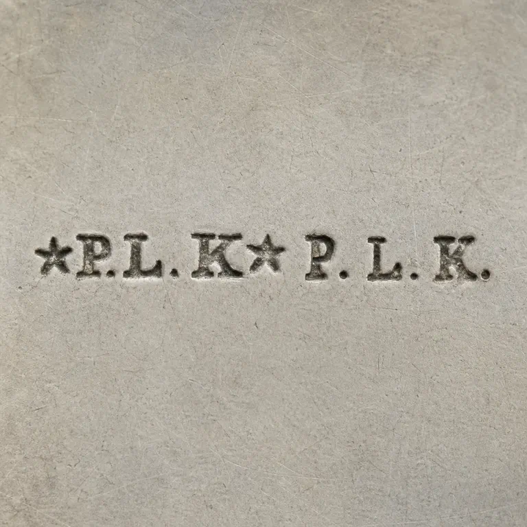Peter L. Krider: PLK, stars; oxidized reconstruction.