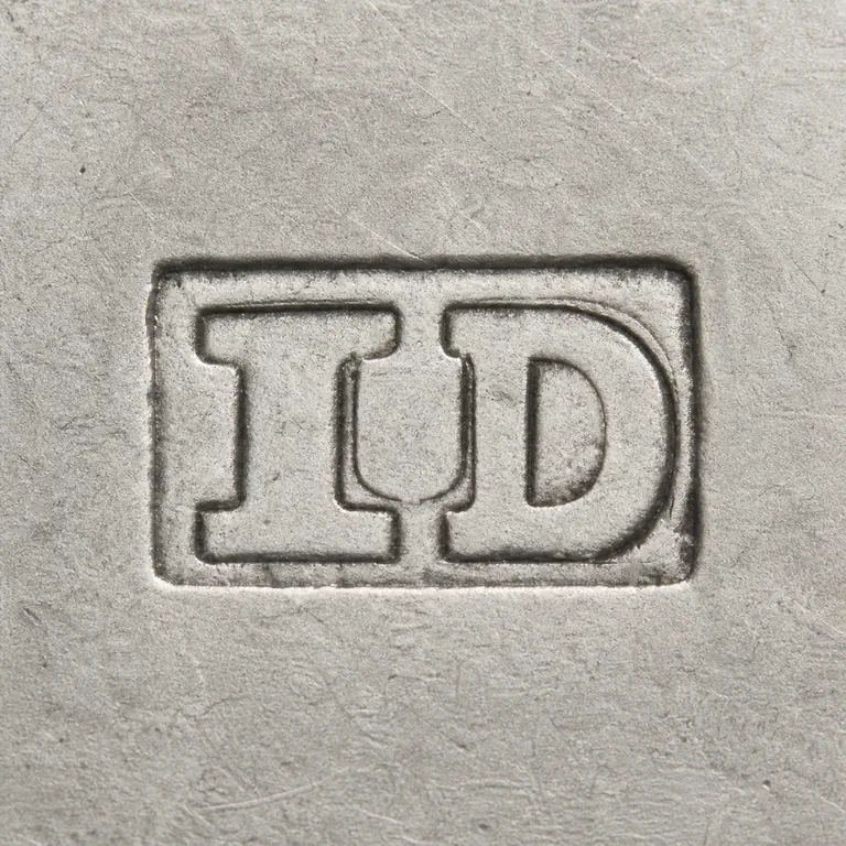 James Darquits: Framed ID grouping is reconstructed in the source orientation shared rectangular border and observed I/D forms; oxidized reconstruction.
