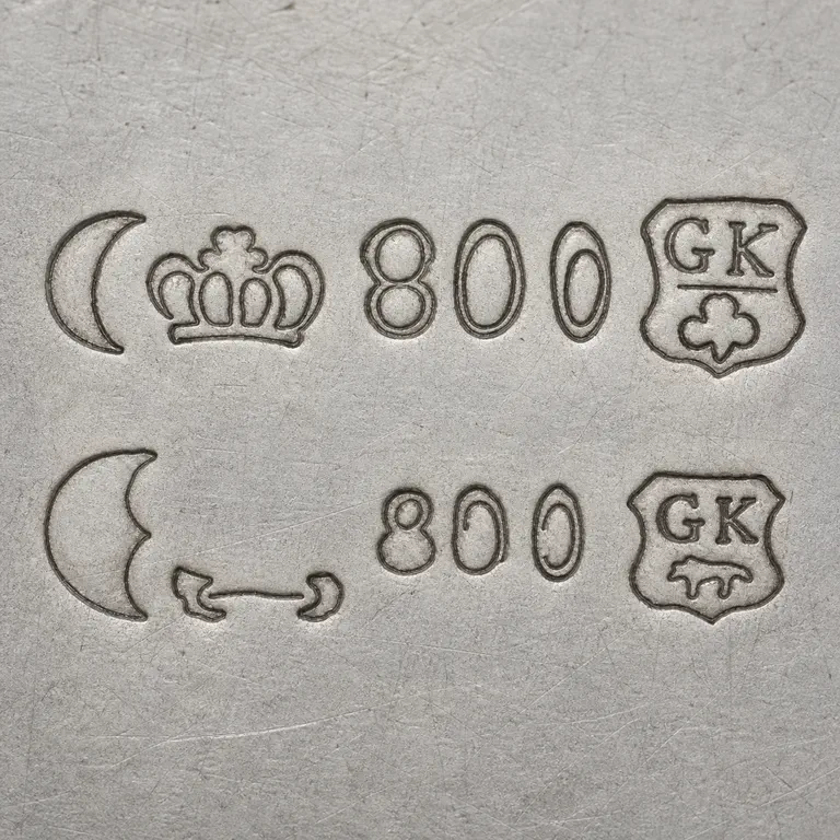 Richard Köberlin: Both rows, both 800 readings, and GK shields; oxidized reconstruction.