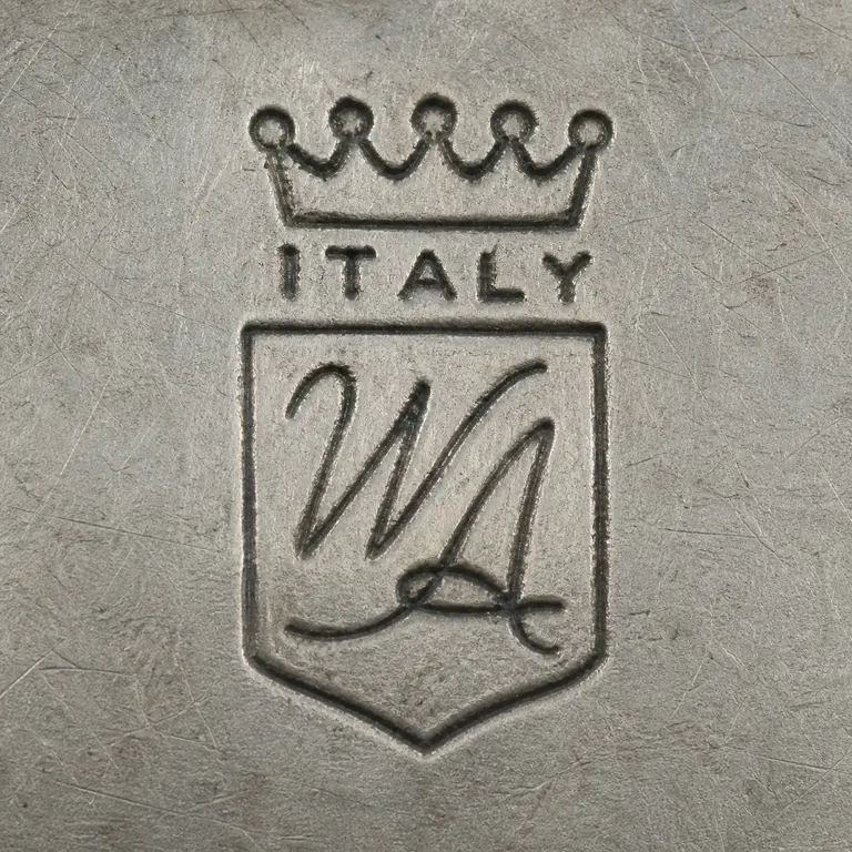 William Adams: W.A., Italy; oxidized reconstruction.