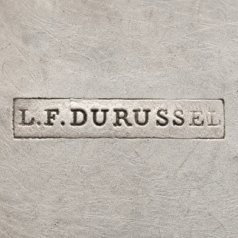 Louis F. Durussel: L.F.Durussel; oxidized reconstruction.
