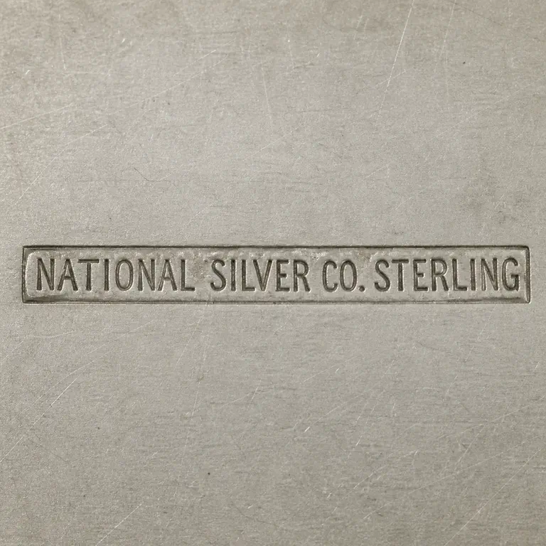 National Flatware Patterns: national silver co. Sterling; oxidized reconstruction.