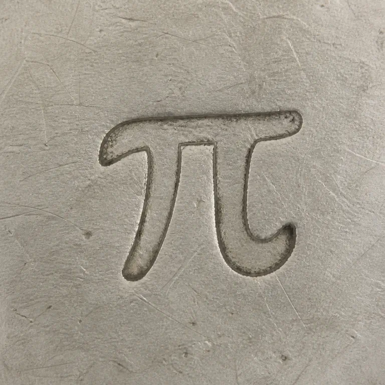 St. Petersburg: One isolated pi-like glyph with a horizontal top bar, left descending stem, and hooked right descending stem; oxidized reconstruction.