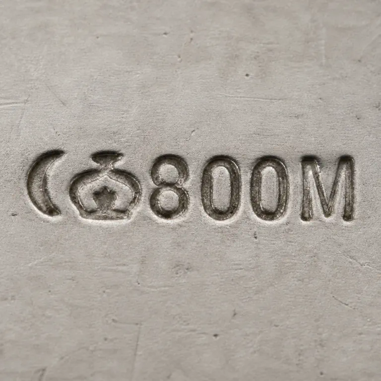 Julius Lemor: Crescent, crown-like fragment, 800, and M; oxidized reconstruction.