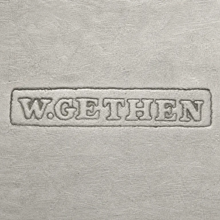 William Gethen: W.Gethen; oxidized reconstruction.